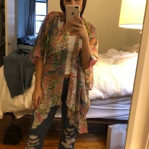 Printed kimono